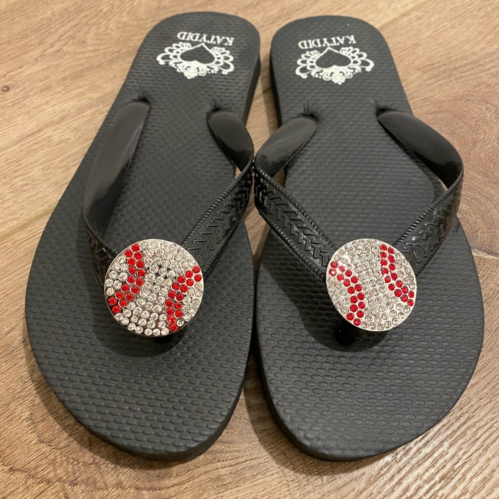 Baseball flip flops